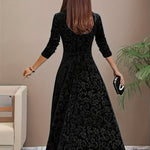 Julie — Robe Maxi Élégante à Motifs