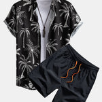 Ensemble Bérénice — chemise à imprimé palmiers & short de bain