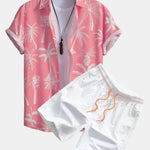 Ensemble Bérénice — chemise à imprimé palmiers & short de bain
