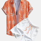 Ensemble Bérénice — chemise à imprimé palmiers & short de bain