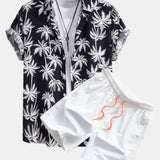 Ensemble Capucine — chemise à imprimé palmiers & short de bain