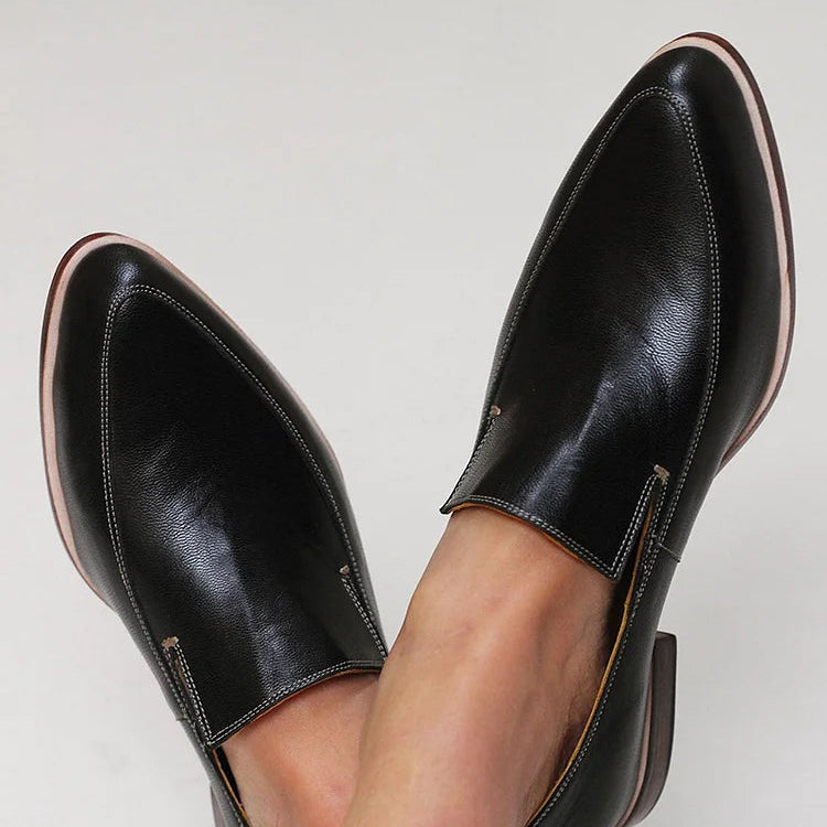 Zofia — Mocassin Patchwork Noir