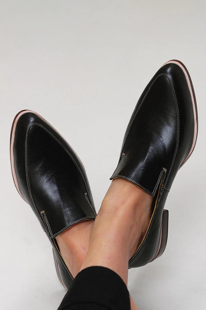 Mocassin Patchwork Noir