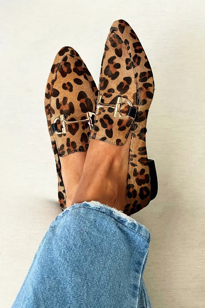 Mocassins Élégants Léopard