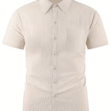 LAPEL LINEN SHIRT FOR MEN