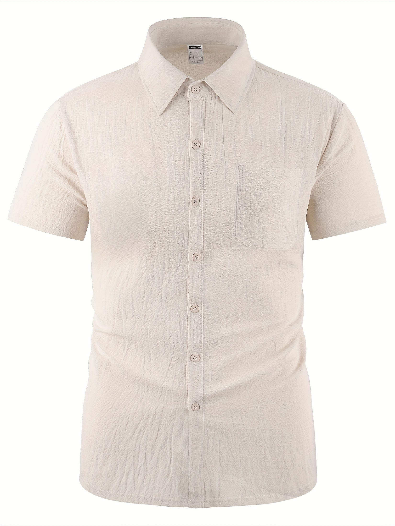 LAPEL LINEN SHIRT FOR MEN