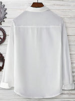 LINEN BLEND BUTTON SHIRT FOR MEN
