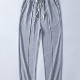 Ensemble — sweat gaufré 2 en 1 à col cranté & pantalon gaufré à plis