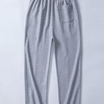 Ensemble — sweat gaufré 2 en 1 à col cranté & pantalon gaufré à plis