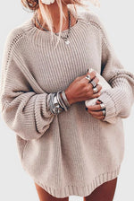 Esther | Pull ample en grosse maille à manches raglan