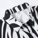 Ensemble Améline — chemise à imprimé abstrait & short de bain
