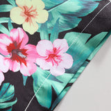 Ensemble Améline — chemise à imprimé fleurs tropicales & short de bain