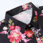Ensemble — chemise à imprimé floral peint & short de bain mi-long à cordon