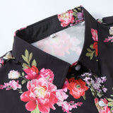 Ensemble — chemise à imprimé floral peint & short de bain mi-long à cordon