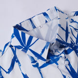 Ensemble — chemise à imprimé bambou à l'encre orientale & short de bain