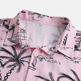Ensemble — chemise à imprimé palmiers et voiliers & short de bain
