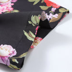 Ensemble — chemise à imprimé floral peint & short de bain mi-long à cordon