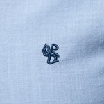 Capucine — Chemise en lin à col officier et manches longues