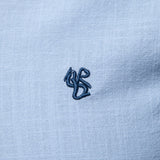 Capucine — Chemise en lin à col officier et manches longues