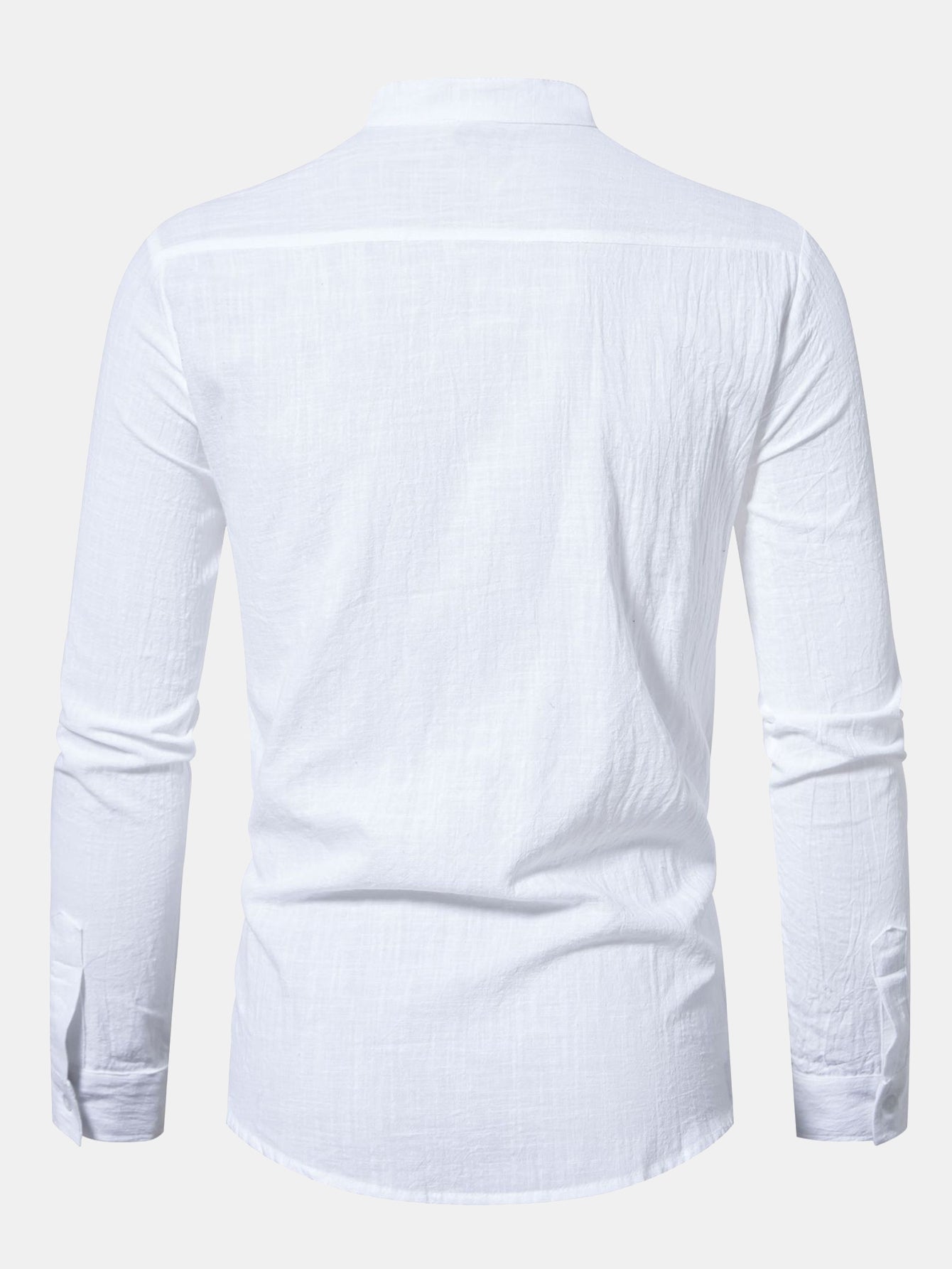 Améline — Chemise en lin à col officier et manches longues