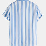 Ensemble Capucine — chemise à larges rayures & short de bain