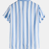 Ensemble Capucine — chemise à larges rayures & short de bain