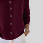 Rosalie | Blouse en maille à col polo et boutonnage
