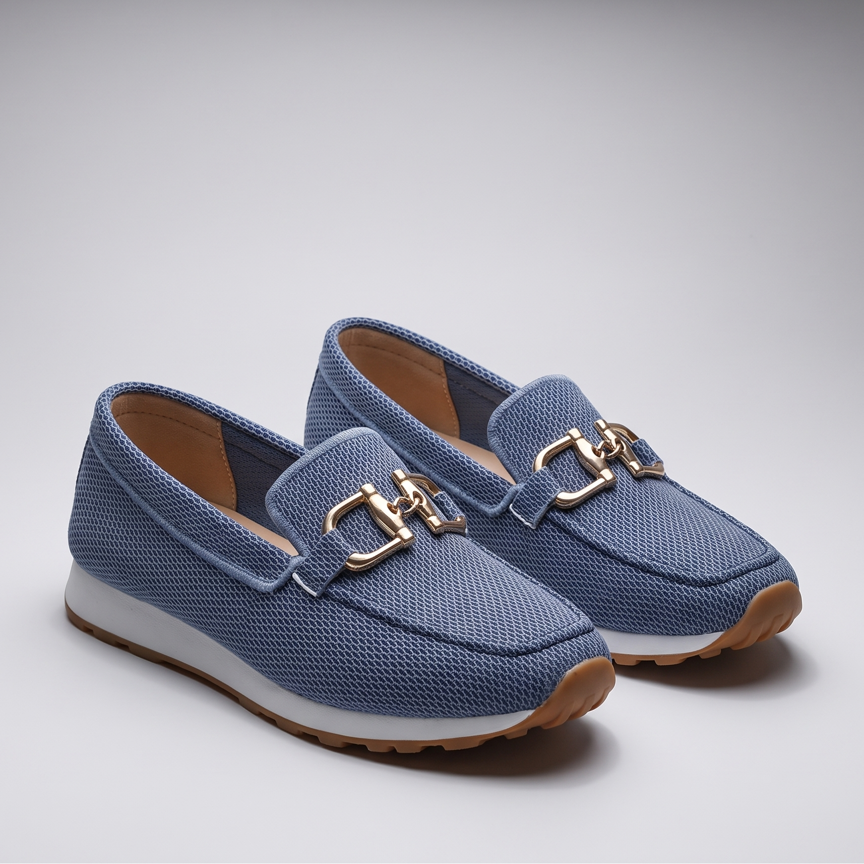 Evelyn | Baskets confort Bleu, vue de face