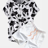 Ensemble Améline — chemise à imprimé floral & short de bain