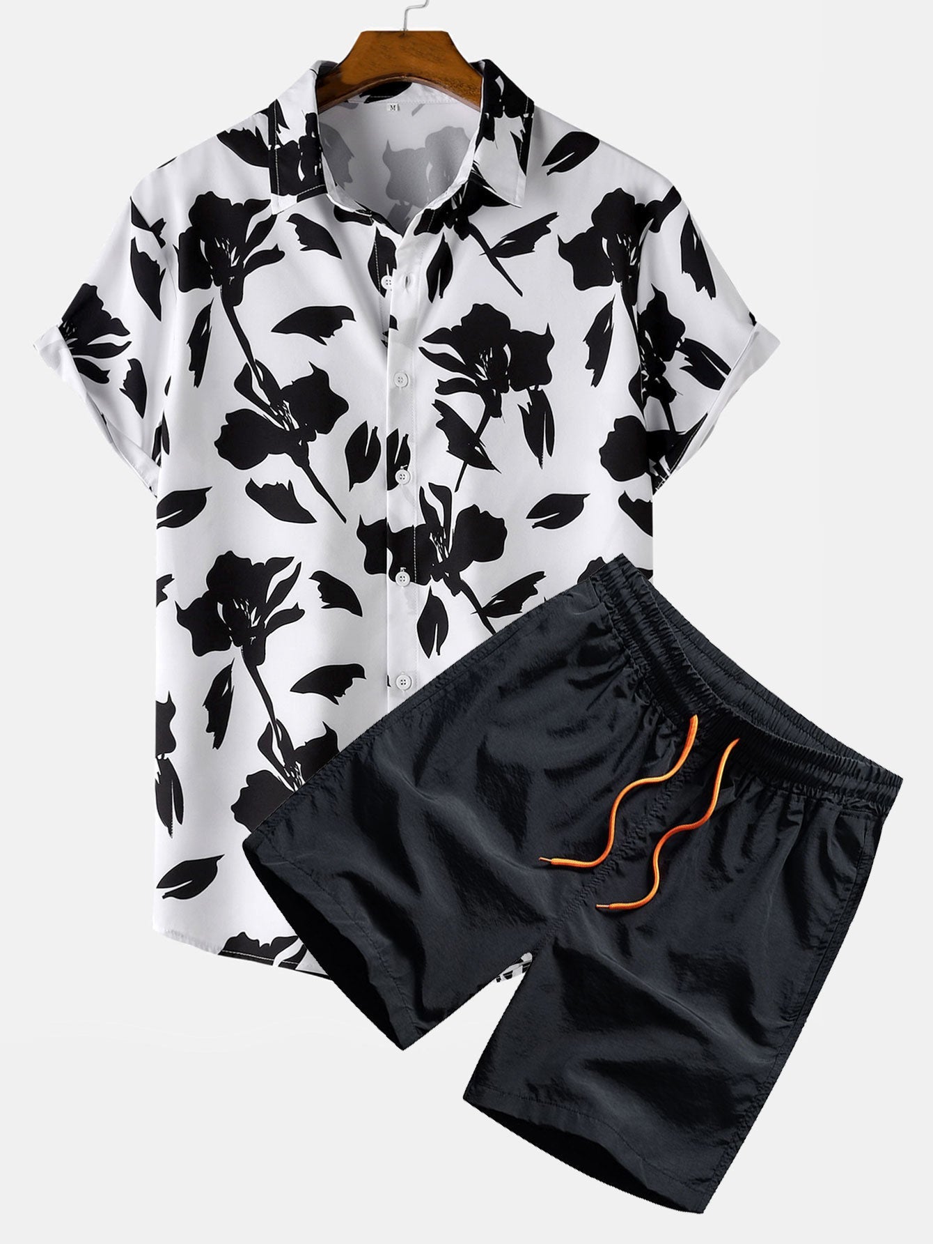 Ensemble Améline — chemise à imprimé floral & short de bain