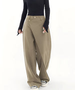 Adeline | Pantalon large à devant croisé boutonné