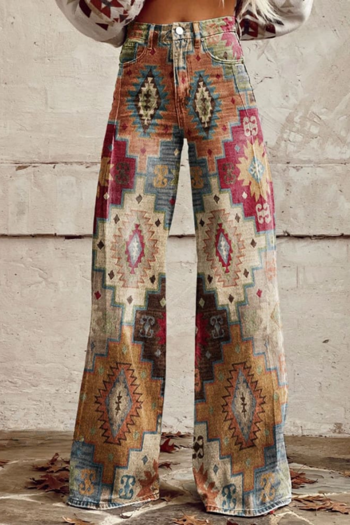 Pantalon Imprimé Doux