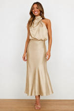 Alixe | Robe de soirée à jupe fluide