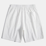 Ensemble — chemise utilitaire à poches en lin et viscose & short texturé froissé à cordon