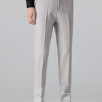 Ensemble — polo jacquard torsadé à col V & pantalon fuselé coupe slim
