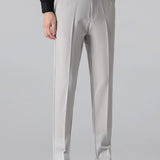 Ensemble — polo jacquard torsadé à col V & pantalon fuselé coupe slim