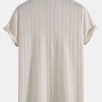 Ensemble Capucine — chemise cubaine texturée jacquard & short texturé froissé à cordon