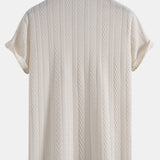 Ensemble Améline — chemise cubaine texturée jacquard & short texturé froissé à cordon