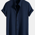Ensemble — chemise côtelée à col officier coupe ajustée & pantalon à taille élastique