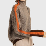Éléonore — Col roulé Luxe en Chevron