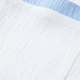 Ensemble — chemise cubaine texturée contrastante & pantalon à jambe droite