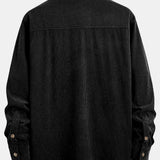Ensemble — chemise en velours côtelé & pantalon cargo de jogging en velours côtelé à cordon
