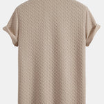 Ensemble — polo jacquard géométrique & short jacquard géométrique