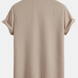 Ensemble — polo jacquard géométrique & short jacquard géométrique