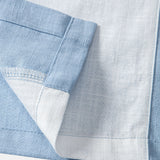 Chemise bowling patchwork en lin