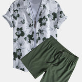 Ensemble Sidonie — chemise à imprimé floral & short de bain