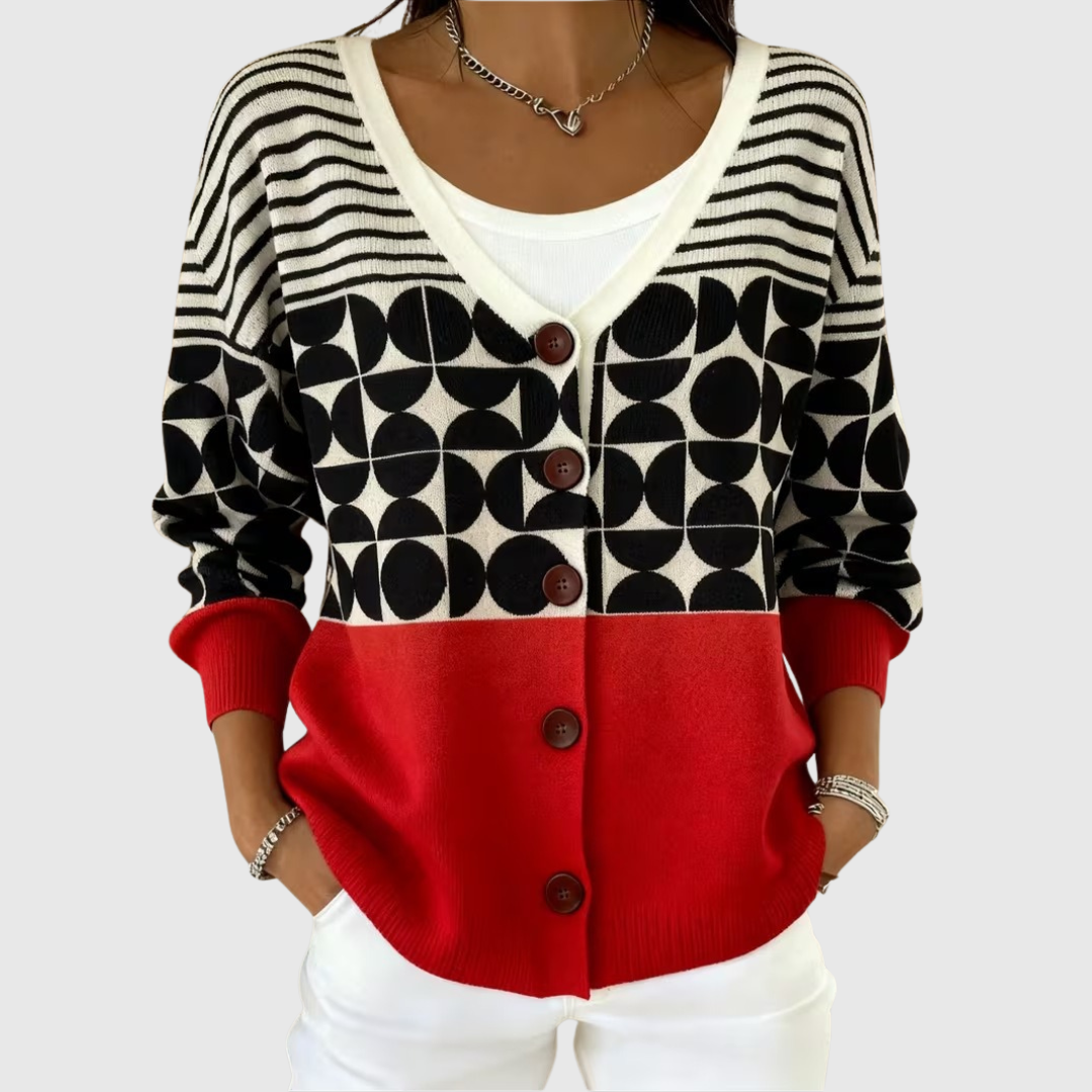 Sidonie — Cardigan en Maille Confortable Boutonné