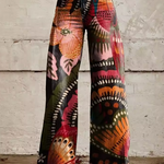 Laure — Pantalon Motif Organique Doux