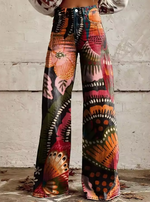 Pantalon Motif Organique Doux