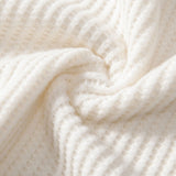 Ensemble — polo gaufré à col V & short gaufré en maille à cordon